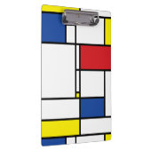 Mondriaan minimalist Geometric de Stijl Modern Art Klembord (Rechts)