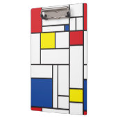 Mondriaan minimalist Geometric de Stijl Modern Art Klembord (Links)