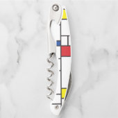 Mondriaan minimalist Geometric de Stijl Modern Art Kurkentrekker (Voorkant)