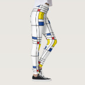 Mondriaan minimalist Geometric de Stijl Modern Art Leggings (Rechts)