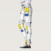 Mondriaan minimalist Geometric de Stijl Modern Art Leggings (Links)