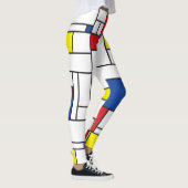 Mondriaan minimalist Geometric de Stijl Modern Art Leggings (Rechts)