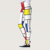 Mondriaan minimalist Geometric de Stijl Modern Art Leggings (Links)