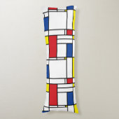 Mondriaan minimalist Geometric de Stijl Modern Art Lichaamskussen (Voorkant Verticaal)