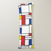 Mondriaan minimalist Geometric de Stijl Modern Art Lichaamskussen (Achterkant (Verticaal))