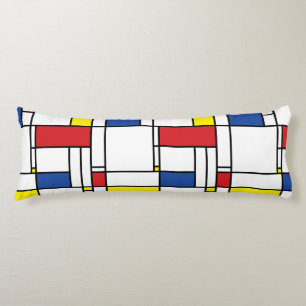 Mondriaan minimalist Geometric de Stijl Modern Art Lichaamskussen