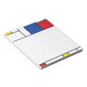 Mondriaan minimalist Geometric de Stijl Modern Art Notitieblok (Schuin)