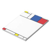 Mondriaan minimalist Geometric de Stijl Modern Art Notitieblok (Linkerzijde)