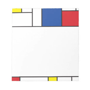 Mondriaan minimalist Geometric de Stijl Modern Art Notitieblok