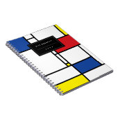 Mondriaan minimalist Geometric de Stijl Modern Art Notitieboek (Rechterzijde)