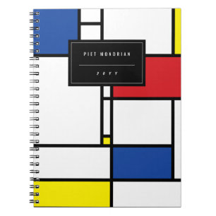 Mondriaan minimalist Geometric de Stijl Modern Art Notitieboek