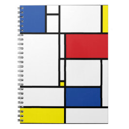 Mondriaan minimalist Geometric de Stijl Modern Art Notitieboek