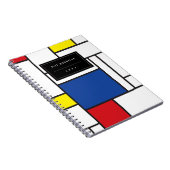 Mondriaan minimalist Geometric de Stijl Modern Art Notitieboek (Rechterzijde)