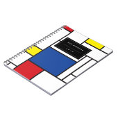 Mondriaan minimalist Geometric de Stijl Modern Art Notitieboek (Linkerzijde)