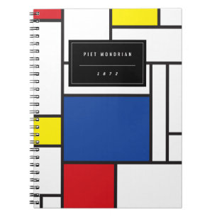 Mondriaan minimalist Geometric de Stijl Modern Art Notitieboek