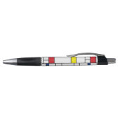 Mondriaan minimalist Geometric de Stijl Modern Art Pen (Bovenkant)