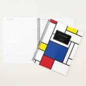 Mondriaan minimalist Geometric de Stijl Modern Art Planner (Display)