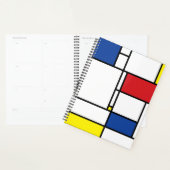 Mondriaan minimalist Geometric de Stijl Modern Art Planner (Display)