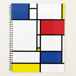 Mondriaan minimalist Geometric de Stijl Modern Art Planner