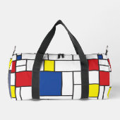 Mondriaan minimalist Geometric de Stijl Modern Art Plunjezak (Achterkant)