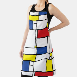 Mondriaan minimalist Geometric de Stijl Modern Art Schort