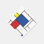 Mondriaan minimalist Geometric de Stijl Modern Art Servet (Hoek)