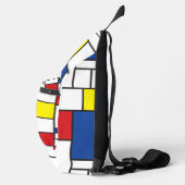 Mondriaan minimalist Geometric de Stijl Modern Art Sling Bag (Rechts)