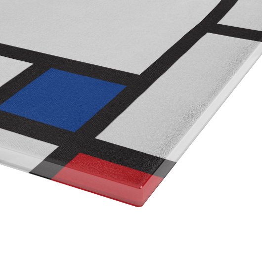 Mondriaan minimalist Geometric de Stijl Modern Art Snijplank (Hoek)