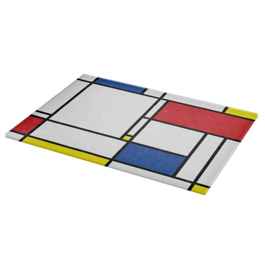 Mondriaan minimalist Geometric de Stijl Modern Art Snijplank (Hoek)
