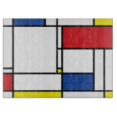 Mondriaan minimalist Geometric de Stijl Modern Art Snijplank (Voorkant)