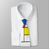 Mondriaan minimalist Geometric de Stijl Modern Art Stropdas (Gebonden)