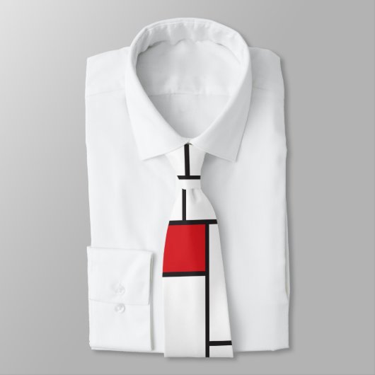 Mondriaan minimalist Geometric de Stijl Modern Art Stropdas (Gebonden)