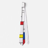 Mondriaan minimalist Geometric de Stijl Modern Art Stropdas (Voorkant)