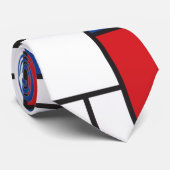 Mondriaan minimalist Geometric de Stijl Modern Art Stropdas (Opgerold)