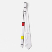 Mondriaan minimalist Geometric de Stijl Modern Art Stropdas (Achterkant)
