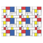 Mondriaan minimalist Geometric de Stijl Modern Art Tafelkleed (Voorkant (Horizontaal))