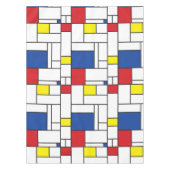 Mondriaan minimalist Geometric de Stijl Modern Art Tafelkleed (Voorkant)