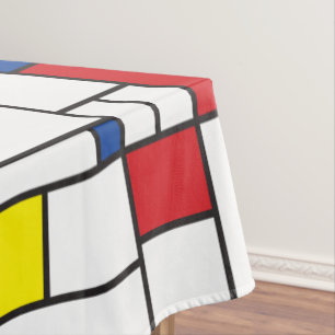 Mondriaan minimalist Geometric de Stijl Modern Art Tafelkleed