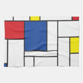 Mondriaan minimalist Geometric de Stijl Modern Art Theedoek (Horizontaal)
