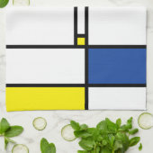 Mondriaan minimalist Geometric de Stijl Modern Art Theedoek (Gevouwen)