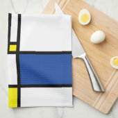 Mondriaan minimalist Geometric de Stijl Modern Art Theedoek (Quarter Fold)