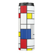 Mondriaan minimalist Geometric de Stijl Modern Art Thermosbeker (Achterkant)
