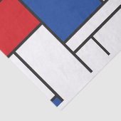 Mondriaan minimalist Geometric de Stijl Modern Art Tissuepapier (Detail)