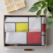 Mondriaan minimalist Geometric de Stijl Modern Art Tissuepapier (Geschenk)