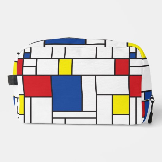 Mondriaan minimalist Geometric de Stijl Modern Art Toilettasje (Voorkant)