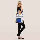 Mondriaan minimalist Geometric de Stijl Modern Art Tote Bag (Op model)