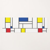 Mondriaan minimalist Geometric de Stijl Modern Art Yogamat (Voorkant (horizontaal))