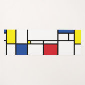 Mondriaan minimalist Geometric de Stijl Modern Art Yogamat (Voorkant (horizontaal))