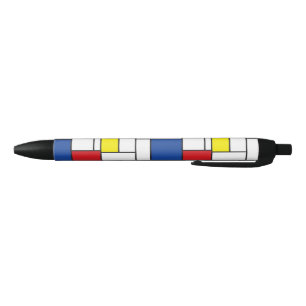 Mondriaan minimalist Geometric de Stijl Modern Art Zwarte Inkt Pen