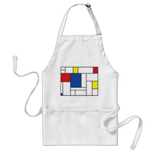 Mondriaan Minimalistisch De Stijl Moderne Kunst Op Standaard Schort